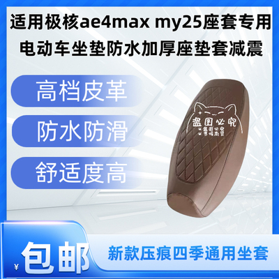 适用极核ae4max my25座套专用电动车坐垫防水加厚座垫套减震