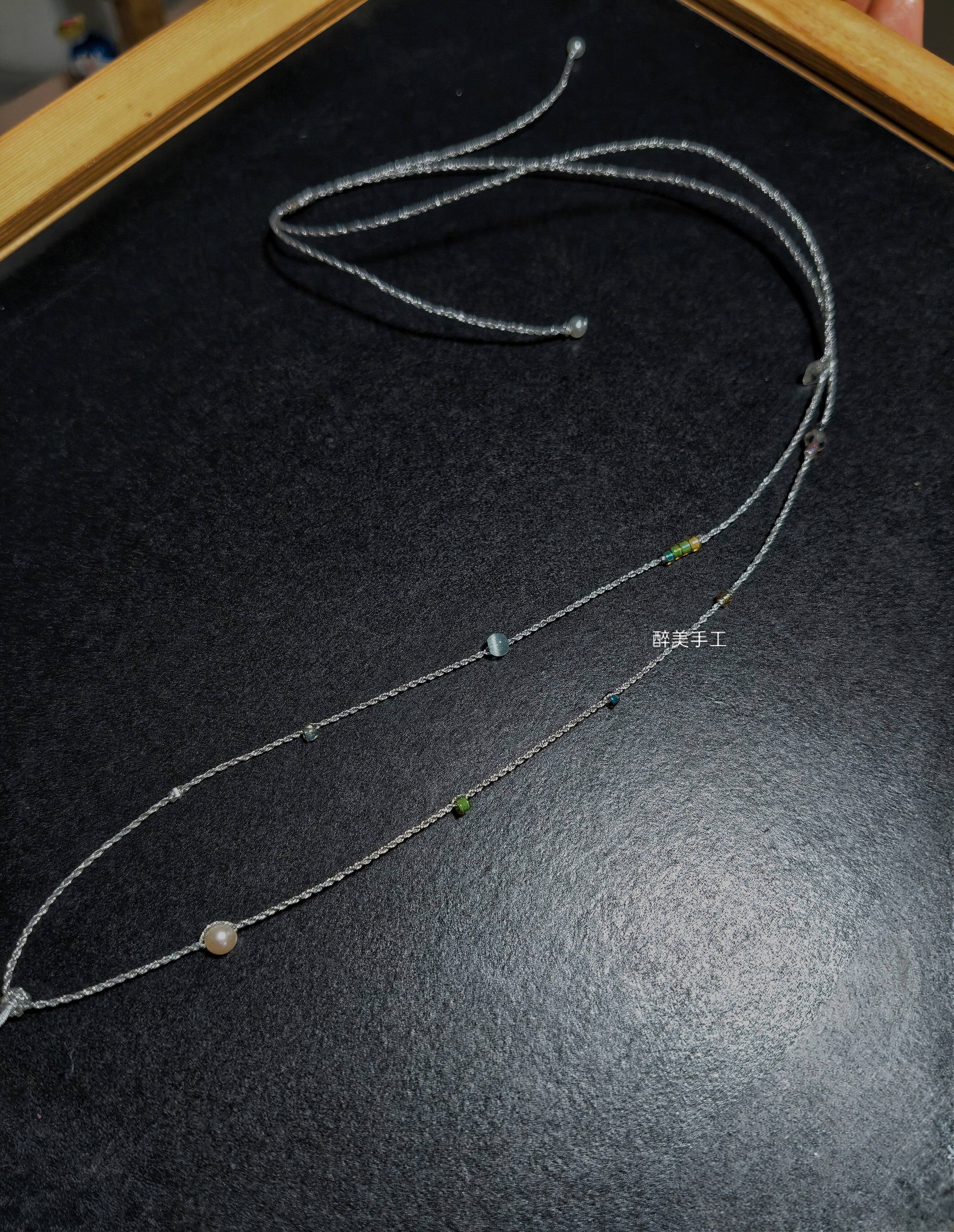 纯手工编织闪银项链绳吊坠挂绳高档黄金翡翠玉佩水晶绳子