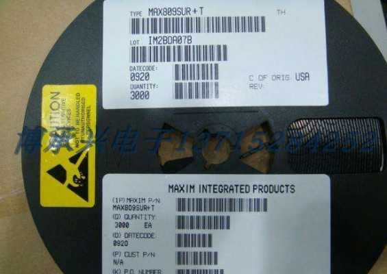 监控器 MAX809SEUR+T MAXIM SOT23-3 全新原厂原装现货 假一赔十