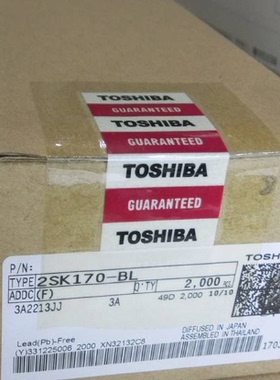 场效应管 2SK170-GR/BL TO92 TOS 原厂原装现货 假一赔十