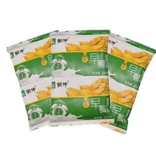 蒙牛原麦枕装牛奶麦香早餐奶全脂调制乳硬纸袋230ml袋装