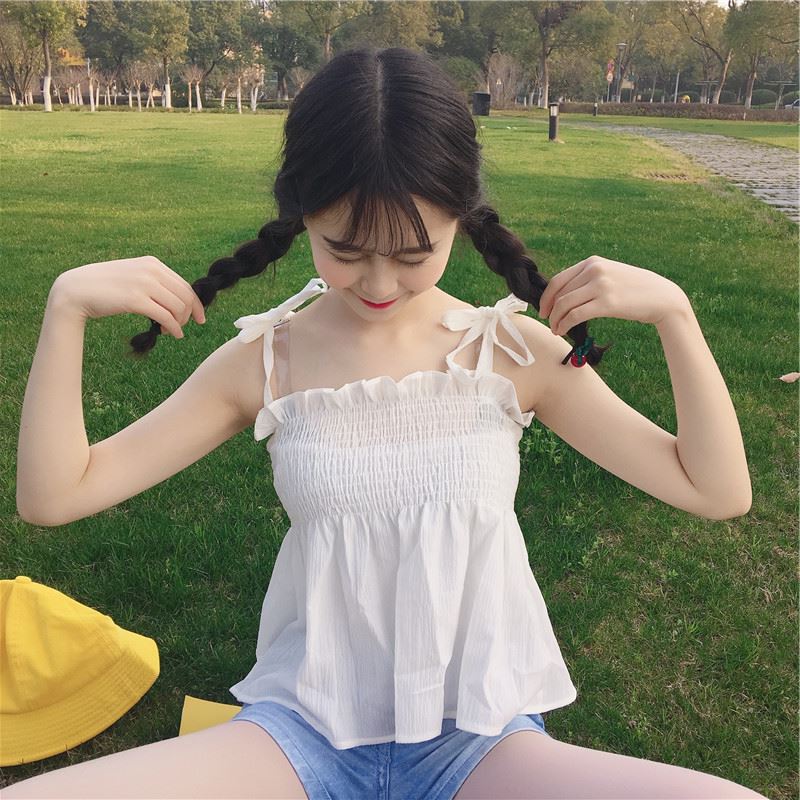 New cute network Girl Dress straight anchor nightclub sexy girl off shoulder pure Sling Dress Top cute