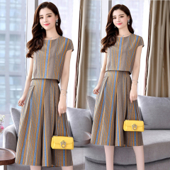 Fashion suit women's summer dress new Korean fashion thin goddess foreign style wide leg pants two piece suit women