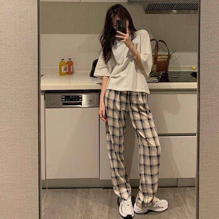 2021 new style wide leg trousers Hepburn style light mature style fashion leisure lady temperament two piece suit women's summer