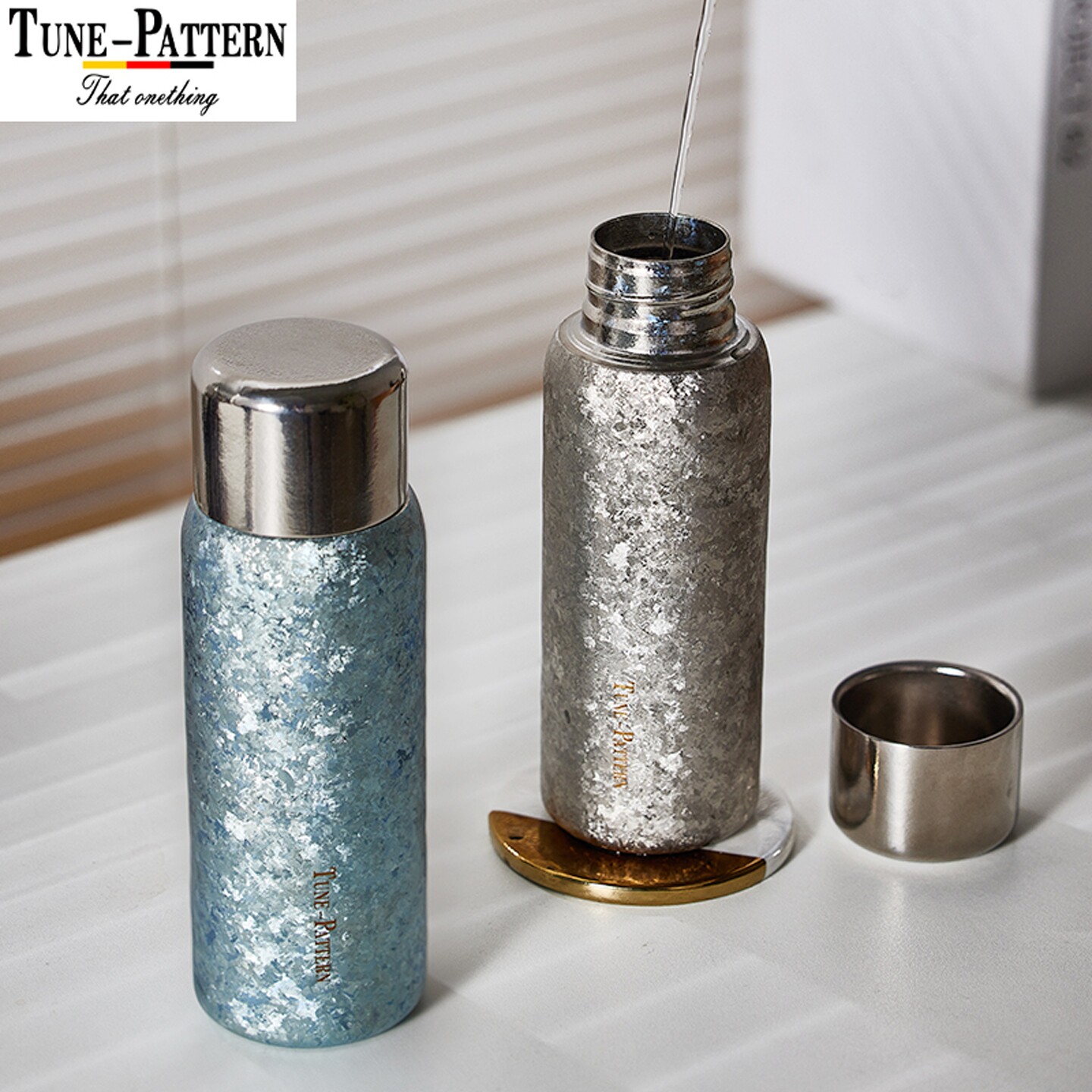 TUNE-PATTERN纯钛保温杯双层焖茶杯养生泡茶杯子磁吸钛杯送礼水杯