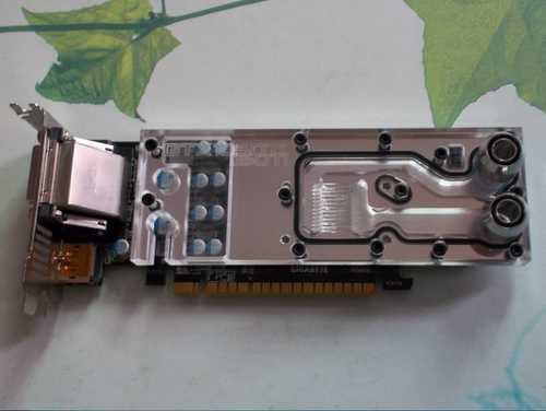 技嘉GTX1050TI 4G GV N1050Ti OC显卡水冷头 紫铜 半高 刀卡