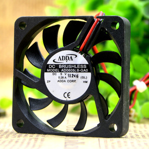 ADDA 6010 6CM 6厘米 AD0605LB-GA0 5V 0.28A 超薄 CPU散热风扇