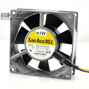 山洋 8025 12v 0.18A 8CM双滚珠轴承散热风扇 109L0812H416
