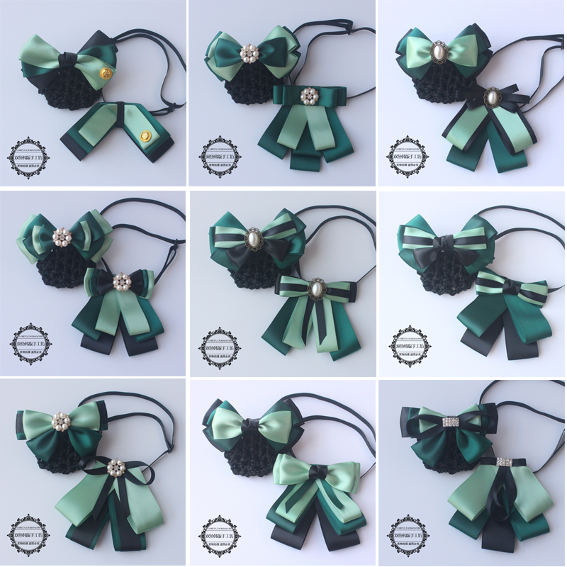 邮局农行保险单位绿色发网兜领结