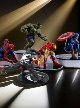 复仇大号联盟钢铁蜘蛛侠毒液美绿巨人玩具手办公仔甜品台车载摆件