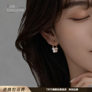 天然淡水真珍珠耳环2025新款爆款女人味高级感耳饰巨好看的耳钉