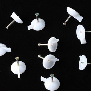 墙钉 图钉按钉广告布墙纸专用钉防蚊门窗帘KT板固定器水泥墙加长款