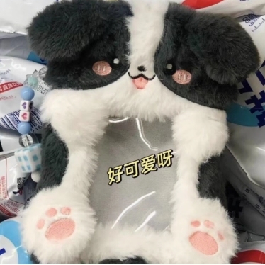 可爱毛绒卡套校园卡饭卡公交卡保护套韩国追星爱豆照片小卡片挂件