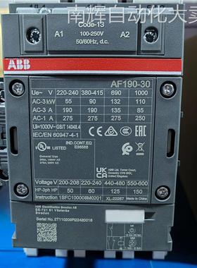 abb接触器AF1350T-30-11*230-240V AC/DC原装直供现货t10103758