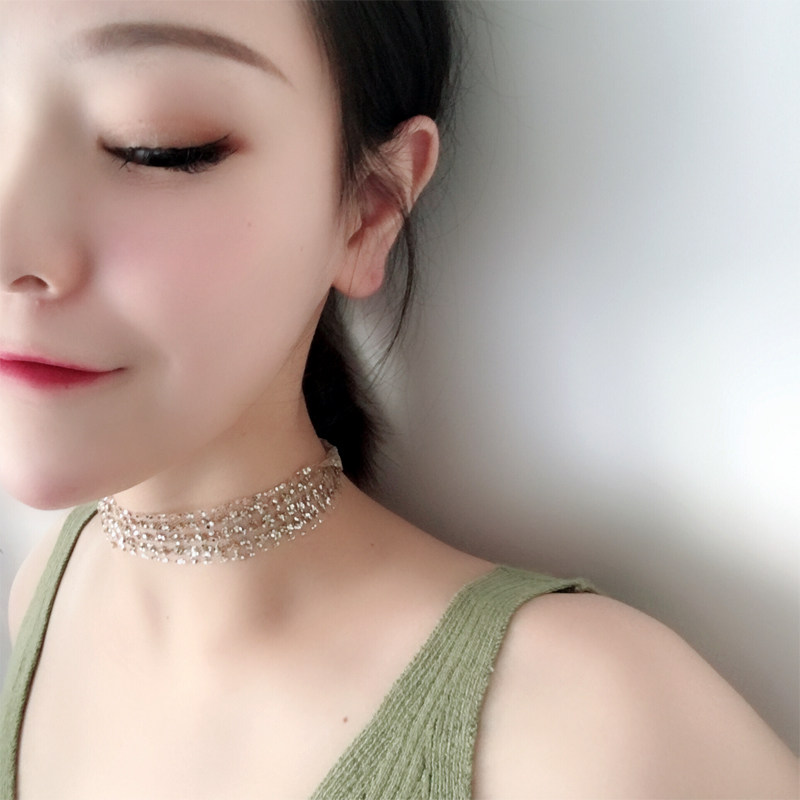 少女鎖骨鏈日韓簡約脖鏈學生百搭項圈淑女範短款頸帶性感寬邊項鏈在類目 飾品/流行首飾/時尚飾品新, 項鍊中 - 來自Buy2taobao.com提供專業的淘寶代購服務