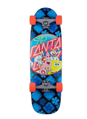 美国进口SANTA CRUZ公路板海绵宝宝刷街小鱼8.79x 29.05in ATD