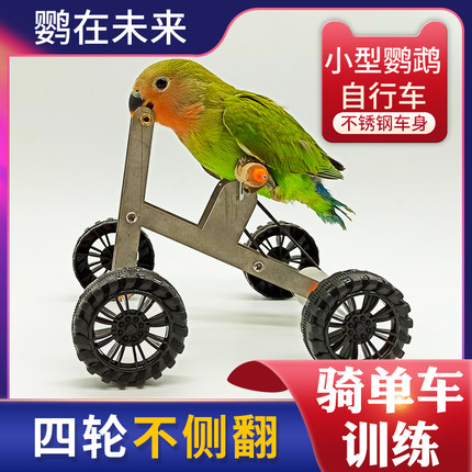 鹦鹉玩具训练自行车训鸟用品道具单车牡丹虎皮小型鸟训练益智玩具