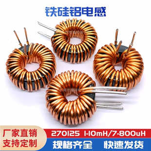 1MH 2MH 儲(chǔ)能差模 220UH 100UH 大電流106125 27MM鐵硅鋁環(huán)形電感