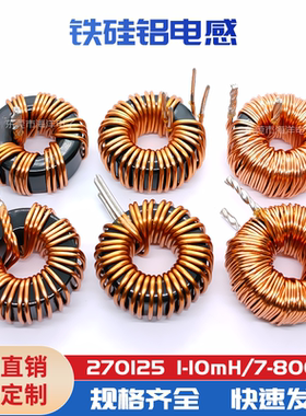 CS270125 双1.6线 47UH铁硅铝环形电感 27MM进口磁环电感 30A