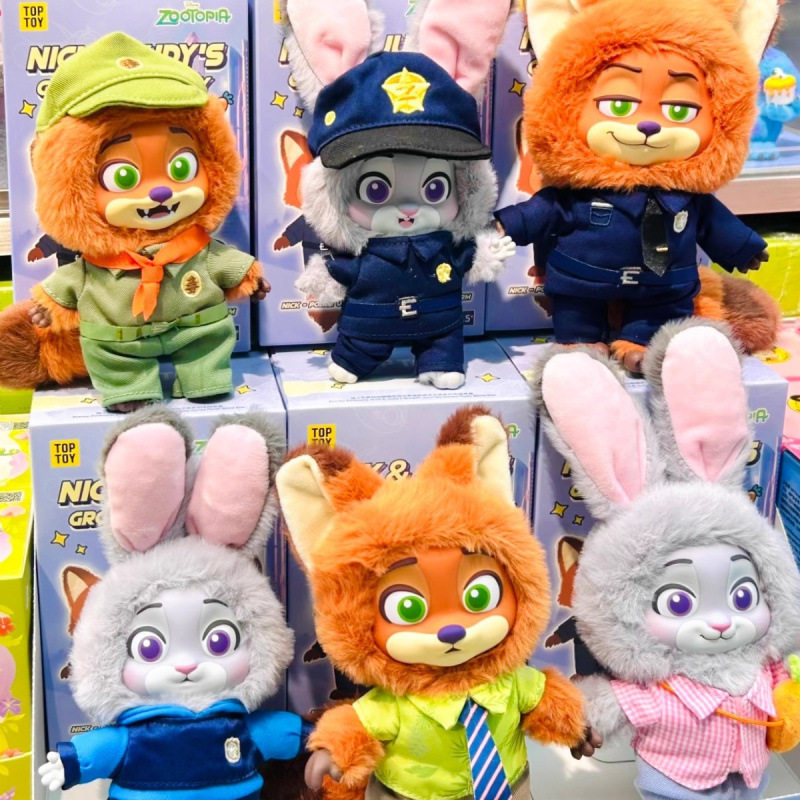 迪士尼TOPTOY疯狂动物城2毛绒盲盒尼克与朱迪的成长之旅摆件公仔,玩具/童车/益智/积木/模型,隧道/钻洞,淘宝优惠券,粉丝福利购,淘宝优惠卷