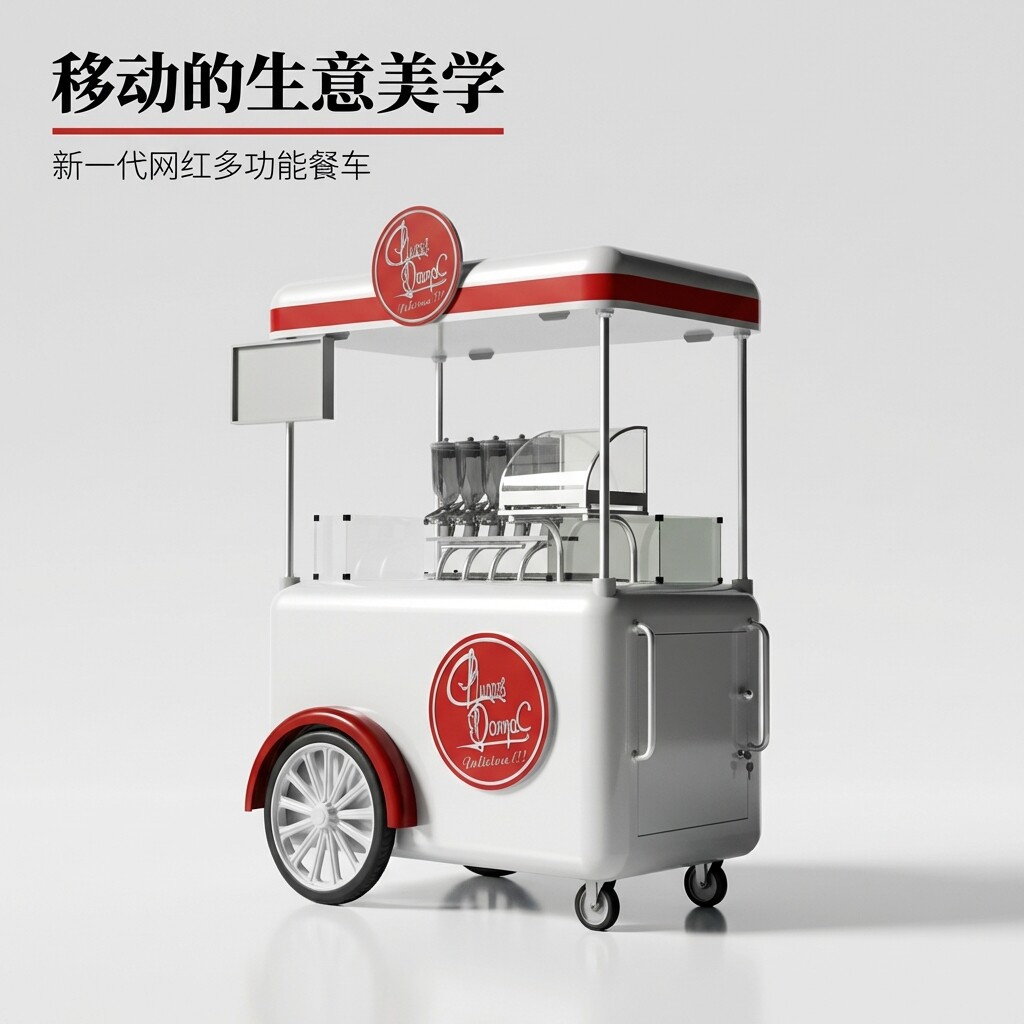 电动移动多功能商用小吃车