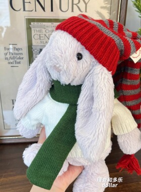 玩偶圣诞帽巴塞罗熊邦尼兔steiff熊公仔玩偶圣诞装丹麦地精帽