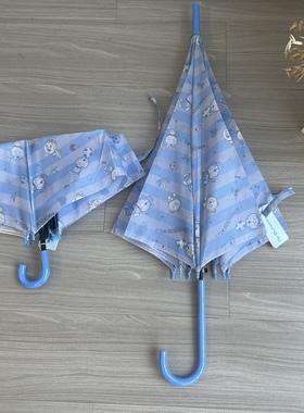 哆啦A梦治愈系蓝色卡通折叠雨伞