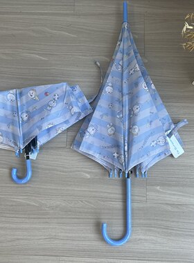 哆啦A梦治愈系蓝色卡通折叠雨伞