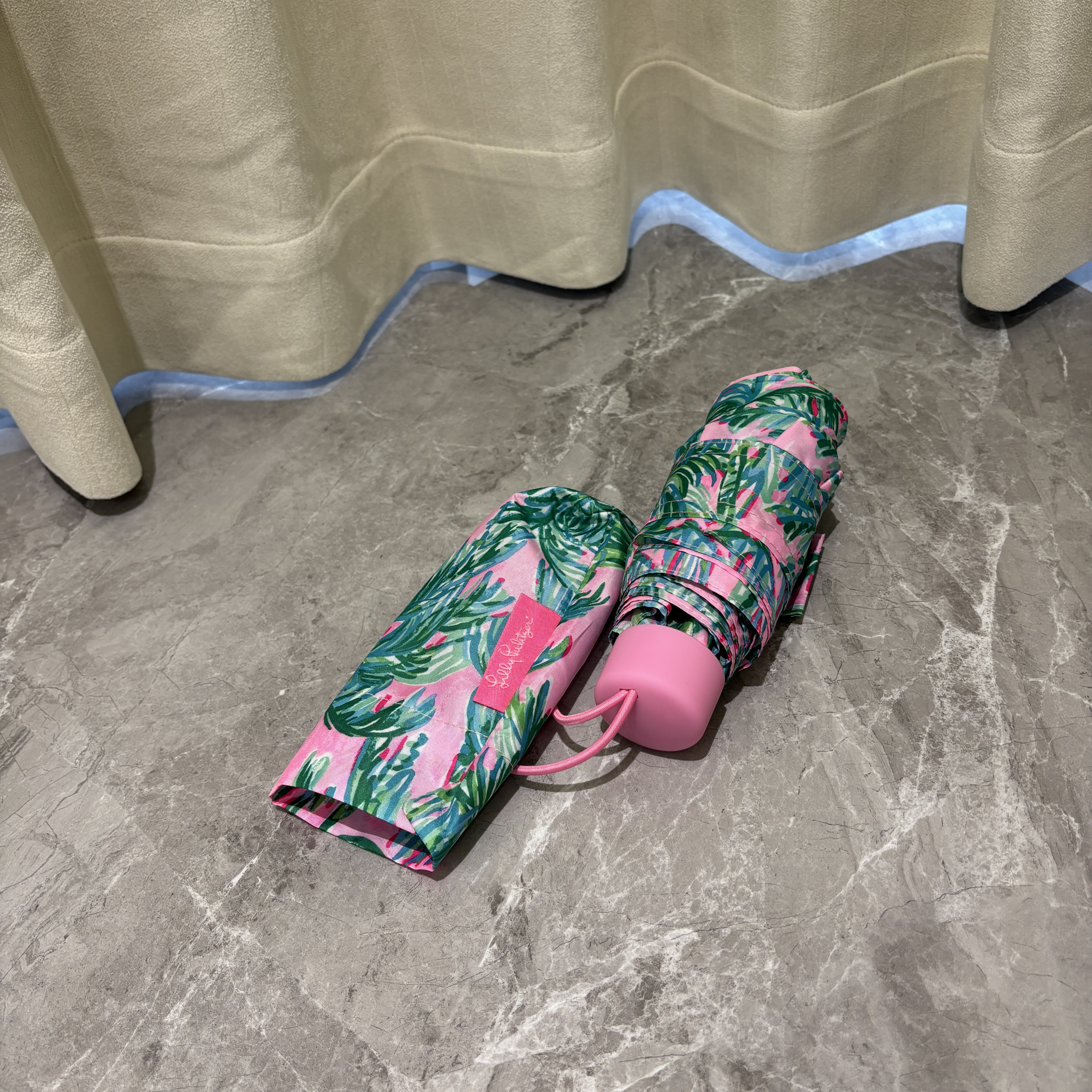 出口美国美丽印花小清新超轻迷你五折口袋伞