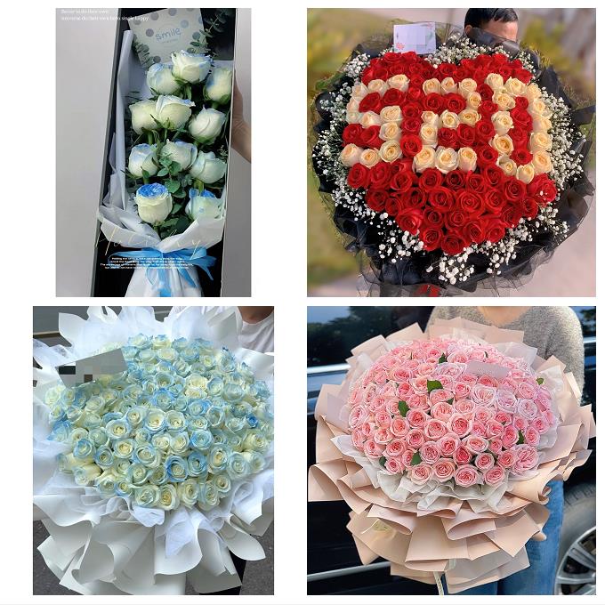 33朵玫瑰花束礼盒送女友天津市河西区友谊路天塔尖山街同城鲜花店