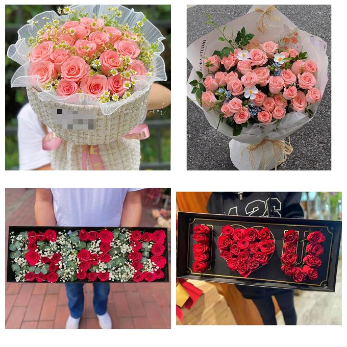 33朵玫瑰花束礼盒送女友湖南省张家界市永定区武陵源区同城鲜花店