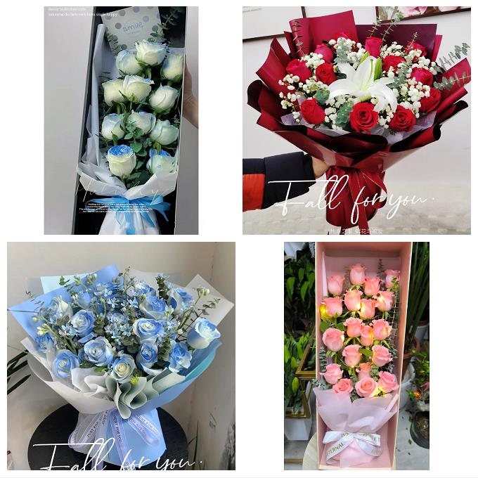 33朵玫瑰花束礼盒送女友北京市通州区梨园宋庄张家湾镇同城鲜花店