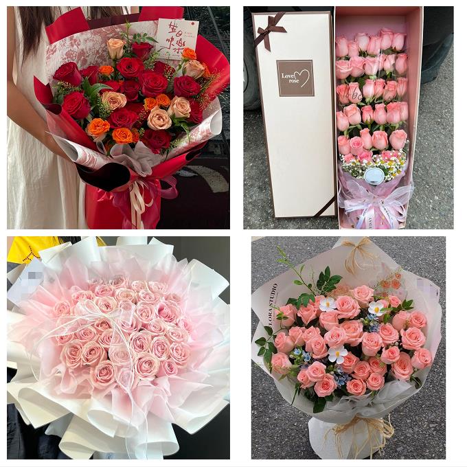 33朵玫瑰花束礼盒送女友广东省揭阳市惠来县普宁市附近同城鲜花店