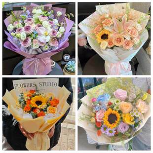 99朵玫瑰花束妇女节向日葵生日鲜花天津市武清区城关东马圈黄花店