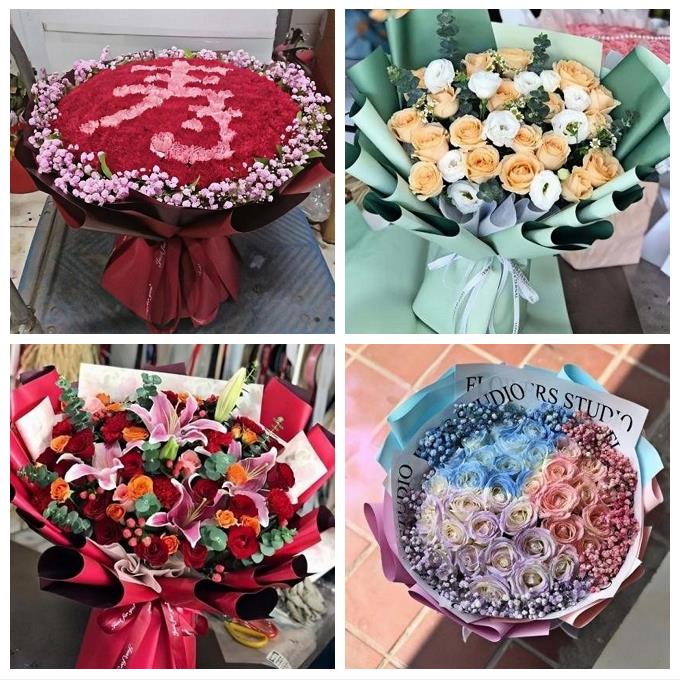 99朵红玫瑰鲜花七夕情人节生日礼物四川南充市仪陇县西充县阆中市