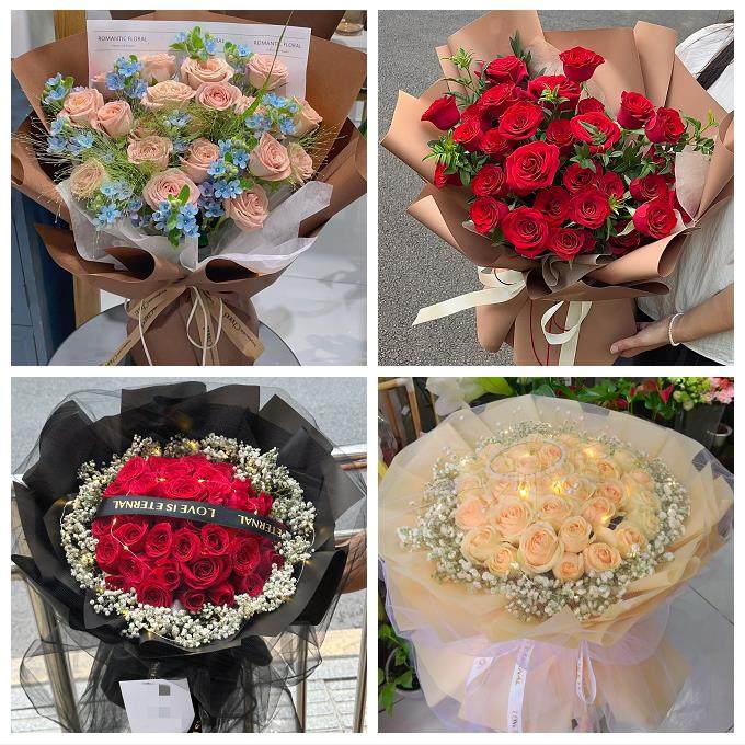 圣诞玫瑰鲜花束送老婆女朋友宁夏省吴忠市同心县青铜峡市同城花店