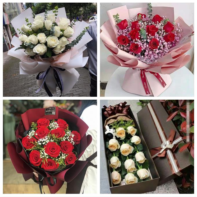 玫瑰花束送女友情人老婆上海市黄浦区打浦桥瑞金二路街同城鲜花店