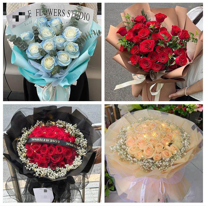 圣诞玫瑰鲜花束送老婆女朋友衡水市桃城区枣强武邑武强县同城花店