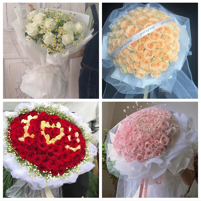 香槟红玫瑰鲜花束送男女友辽宁锦州黑山县义县凌海北镇市同城花店