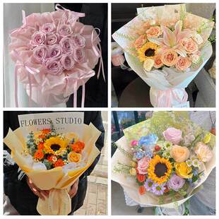 99朵玫瑰花束妇女节向日葵生日鲜花山西忻州市神池五寨岢岚河曲县