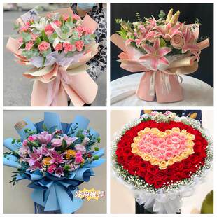 520情人节红玫瑰鲜花生日花束陕西渭南市澄城蒲城白水富平县同城