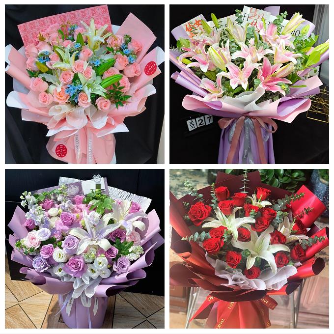 济宁市任城兖州区微山鱼台县同城鲜花店订香水百合玫瑰女朋友生日