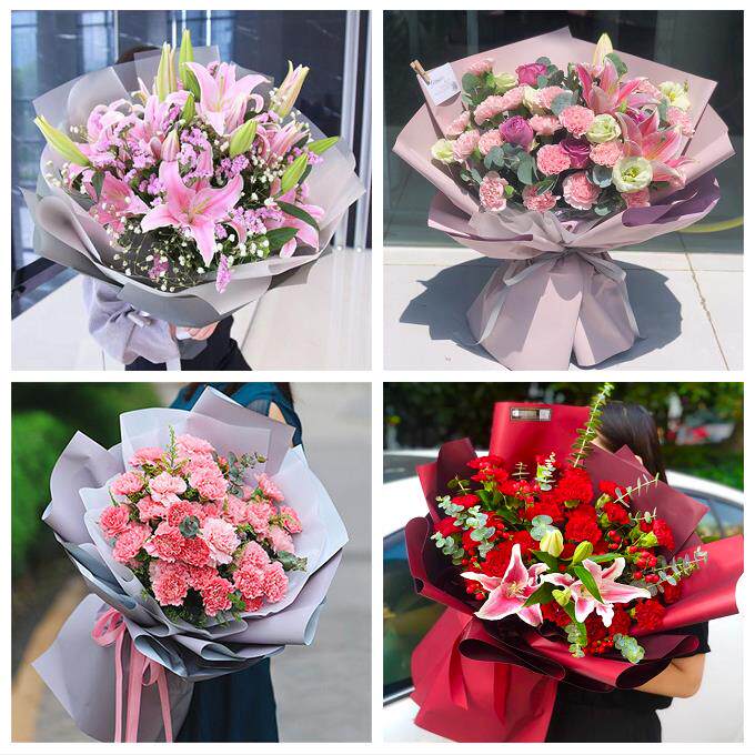 38女王妇女节鲜花红玫瑰康乃馨百合安徽马鞍山市博望区花山雨山区