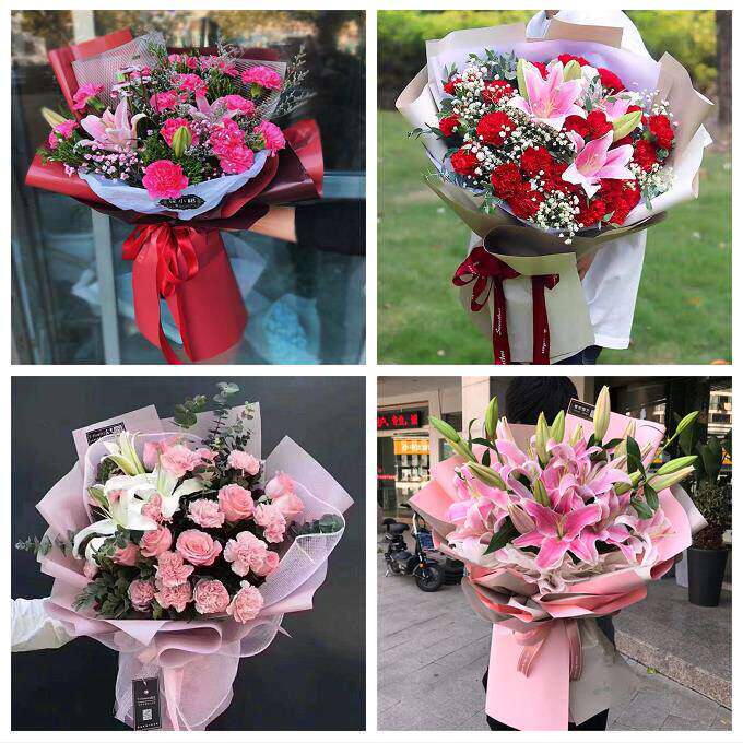 玫瑰百合向日葵康乃馨鲜花山西长治市城区郊区长治襄垣县同城速递