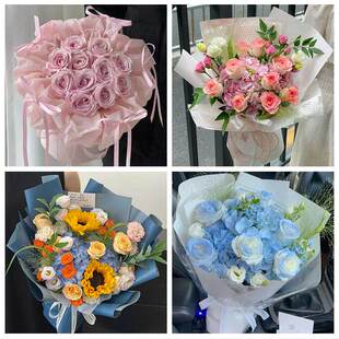 99朵玫瑰花束妇女节向日葵生日鲜花山西忻州市保德县偏关县原平市