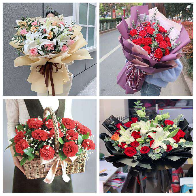 玫瑰百合向日葵康乃馨鲜花河北唐山市唐海县遵化市迁安市同城速递