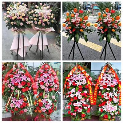 送南平市延平区建阳区顺昌县同城花店送朋友公司鲜花大麦开业花篮