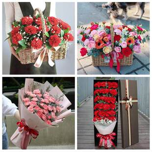 玫瑰百合向日葵康乃馨鲜花重庆市大渡口区春晖路街八桥镇同城速递