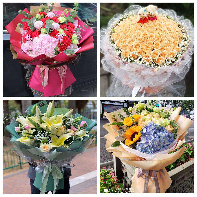 玫瑰百合向日葵康乃馨鲜花吉林通化市东昌二道江区辉南县同城速递