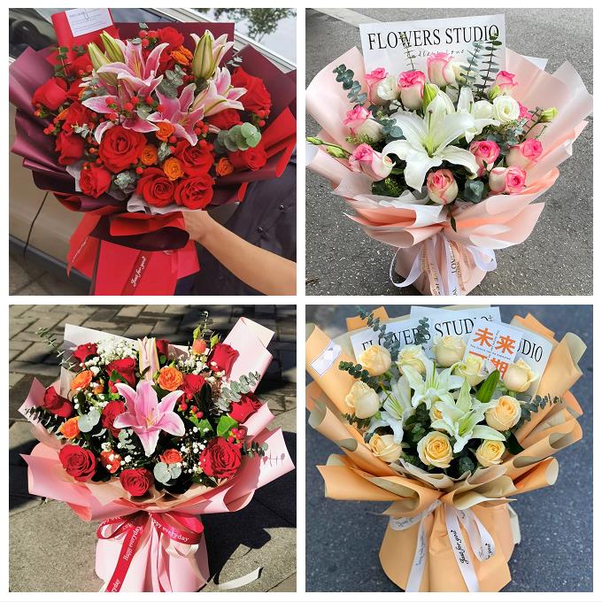 送阜新市细河区阜新县彰武县同城鲜花店订香水百合玫瑰女朋友生日